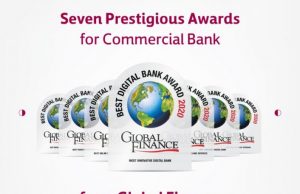Commercial Bank bags seven awards from Global Finance