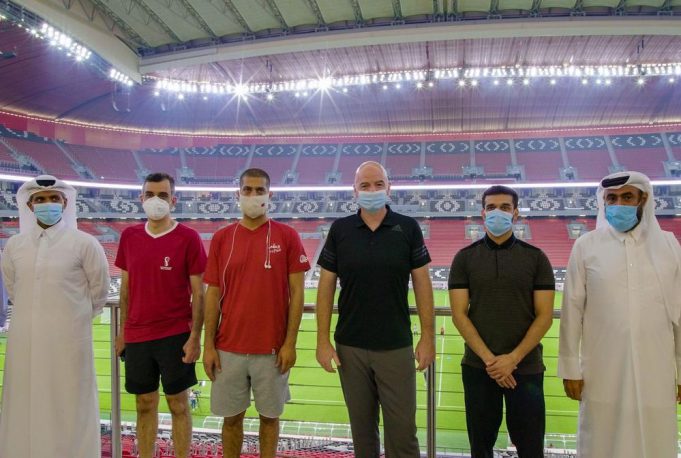 FIFA President praises Qatar’s World Cup preparations during his first visit to Al Bayt Stadium