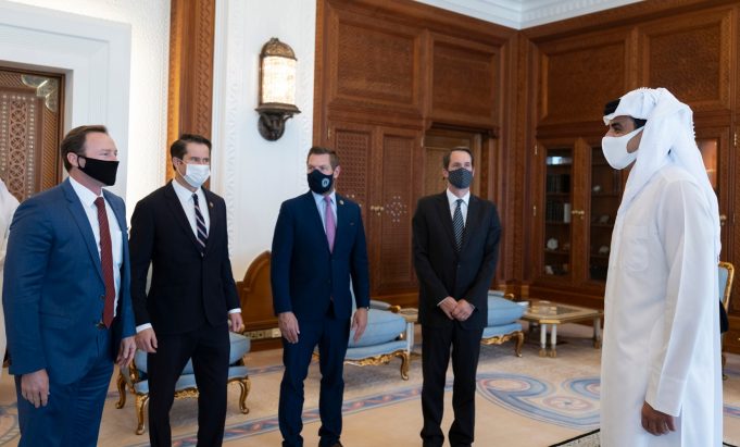 HH The Amir Receives Delegation of the US. Congress