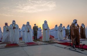 Amir HH Sheikh Tamim bin Hamad Al-Thani performed the Istisqaa (rain-seeking) prayer