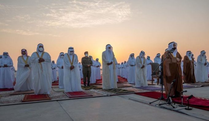 Amir HH Sheikh Tamim bin Hamad Al-Thani performed the Istisqaa (rain-seeking) prayer