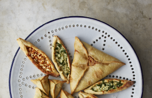 Lebanese Fatayer with Spinach and Labneh Fillings