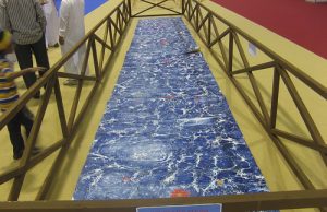 Largest Paper Marbling Painting