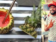 “Eat Raja”-A zero-waste juice shop serves the fruit juices inside the fruit Shell