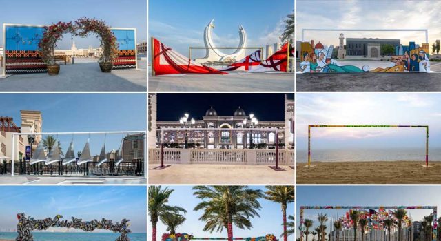 Picturesque goalpost installations unveiled around Qatar